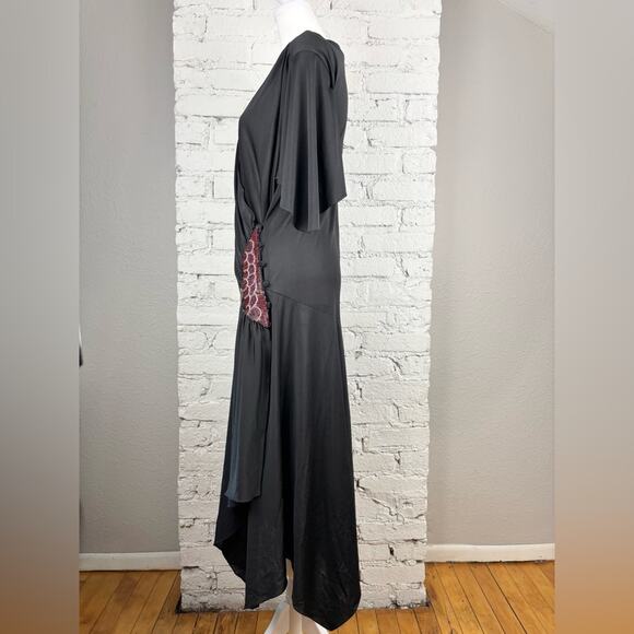 Vintage Disco Wrap Beaded Dress - Picture 6 of 13